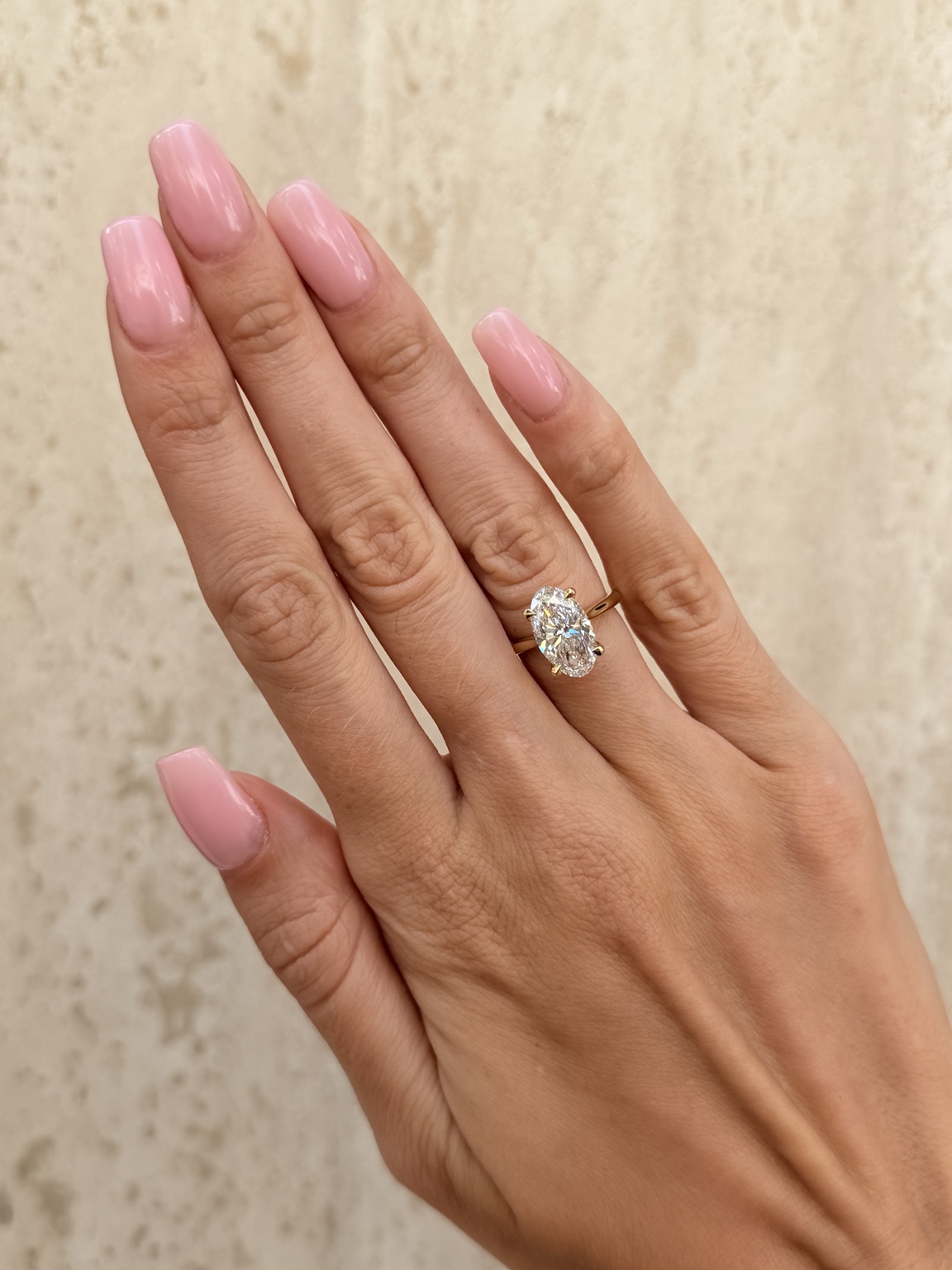 ELARA moval diamond ring