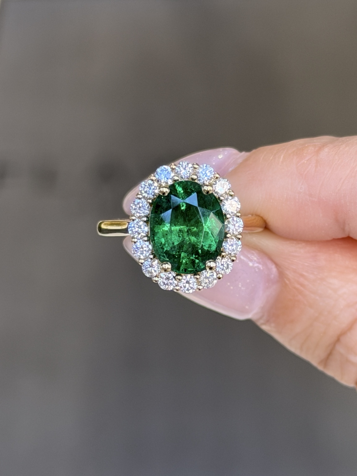 Élise emerald ring
