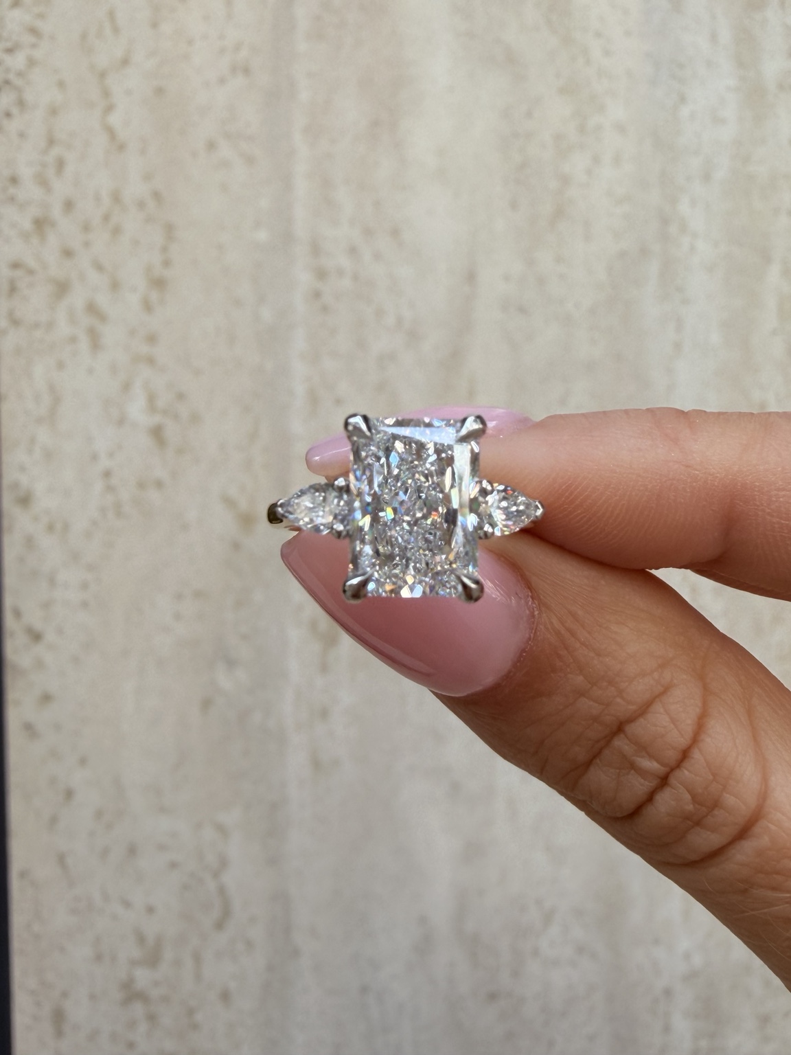 Vivienne radiant diamond ring